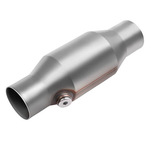 2.5 Inlet/Outlet Catalytic Converter with Heat Shield Stainless Steel Shell High Flow Series EPA Compliant AUTOSAVER88 Universal Catalytic Converter 