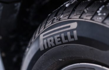 Pirelli tire on a car