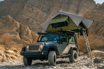 Rooftop tent install on Jeep Wrangler