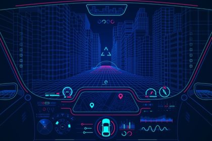 Futuristic dashboard design