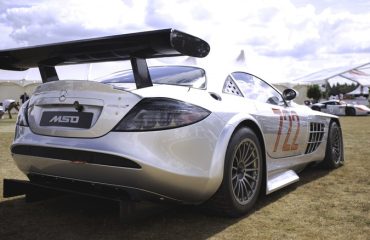 Rear spoiler on Mercedes SLK McLaren