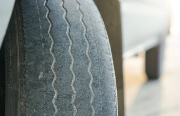 Balding car tire