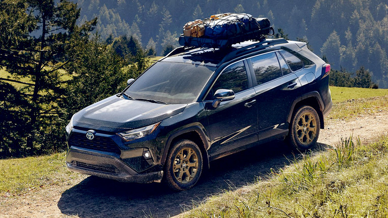 Toyota RAV4 parked offroad