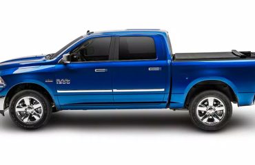 blue Dodge Ram with truxedo lo pro cover