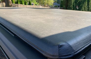 Black truck bed cover